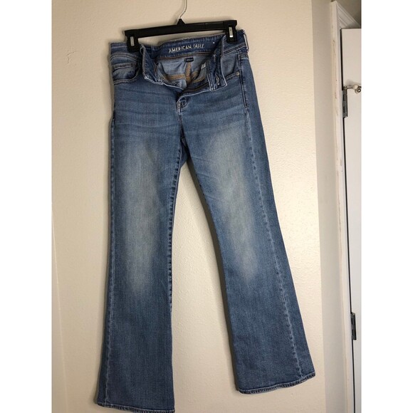 American Eagle Super Stretch Kick Boot Jeans Size 10 - Picture 1 of 7